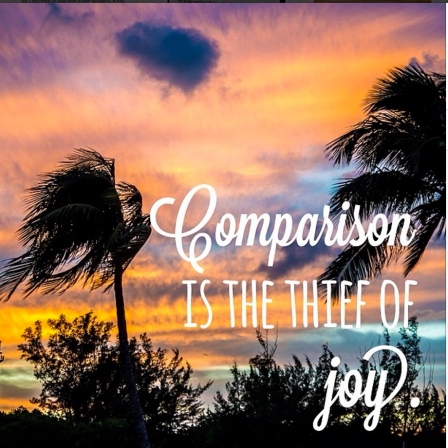 Comparison is the Thief of Joy.